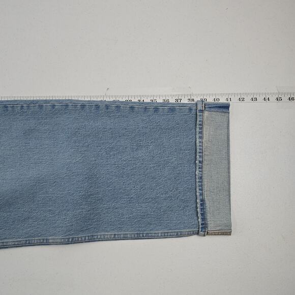 Abercrombie & Fitch 90's relaxed jean high rise blue 33 16s blue light wash 5534 - Picture 5 of 10